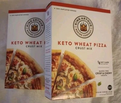 Lote de (2) dos pizzas de trigo ceto, mezcla de corteza, harina King Arthur de 10,25 oz (291 g)  Foto 1 de 2