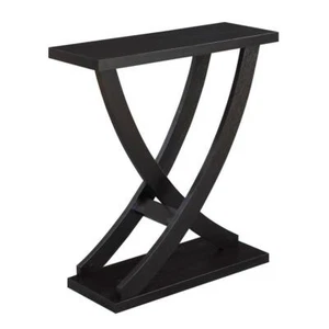 Convenience Concepts Console Table 32" Standard Rectangle Wood Espresso - Picture 1 of 4