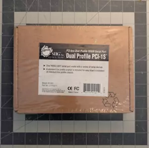 SIIG Part JJ-P10211 PCI Serial Adapter Dual Profile PCI-1S 16550 Serial Port New - Picture 1 of 3