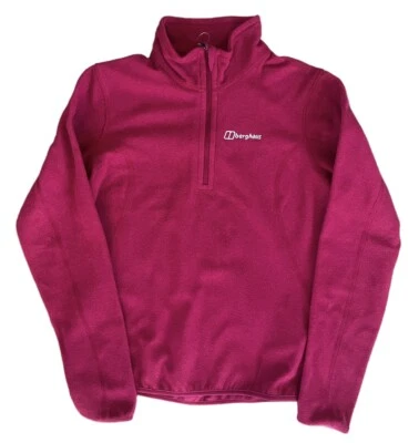 Top Berghaus para mujer talla 10 Hendra media cremallera polar ligero nuevo con etiquetas rosa para mujer Foto 1 de 3