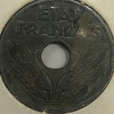 1943 France Twenty Centimes Foreign Coin #1676 - Image 1 of 2