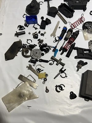 Rc Car Parts Lot Used Gears And Tranny Parts Vintage Rc Car Parts - Image 1 of 3