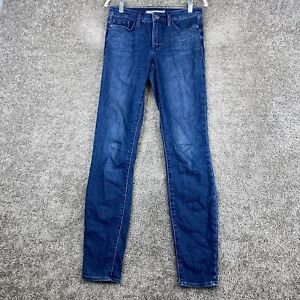 ATHLETA Skinny Denim Jeans Women's Tall Size 4T Blue Mid Rise Dark Wash 5-Pocket