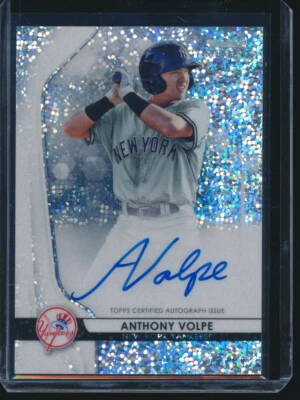 ANTHONY VOLPE AUTO 2020 Bowman Sterling Autograph SPECKLE REFRACTOR #/99 RC - Image 1 of 3