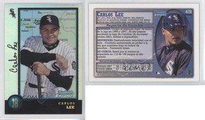 1998 Bowman Chrome International Refractor Carlos Lee #428 Rookie RC
