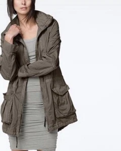 Standard James Perse Utility Olive Green  Parka Jacket Yosemite 0 - Picture 1 of 9