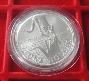 Silbermünze Australien Känguru 1 Dollar 1997 1 Ounce 999 Silber