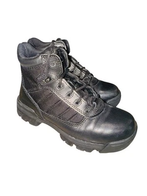 Botas de combate militares tácticas de cuero y malla Bates para mujer talla 5 Comfort Cushio Foto 1 de 4