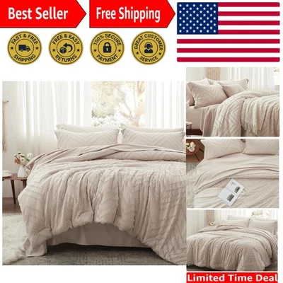 Комплект постельного белья из 5 предметов хаки стеганый - шикарный комплект постельного белья и простыней для уютных ночей - Изображение 1 из 4