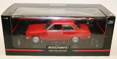 Minichamps 1/18 Scale Metal Model Car 150 081070 - Ford Escort MK1 RHD - Red - Image 1 of 4