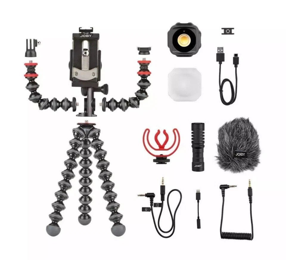 JOBY GorillaPod Mobile Vlogging Kit inc. Mic & Light - NEW BOXED - Image 1 of 4
