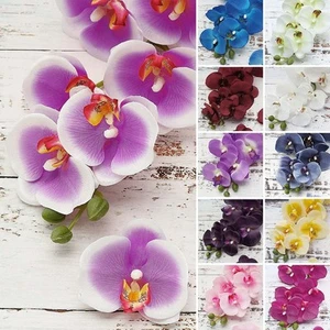 2 pcs 40-Inch tall Artificial Faux Silk Orchid Flowers Sprays Stems Centerpieces - Picture 1 of 66