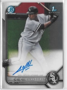 2022 Bowman 1st - Chrome Prospect Autographs Oscar Colas #CPA-OCS (AU, RC) - Picture 1 of 3