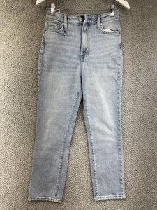 H&M Light Blue Ankle Skinny Vintage Mom Jeans Women's Size 2 POE - Picture 1 of 9