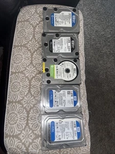 Lot of 5 Mixed SATA3.5'' WD Hard Drives Various Capacities - Picture 1 of 4