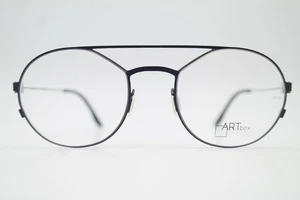 Glasses BAJAZZO ARTbox Viva 3 Blue Silver Oval Frames Eyeglasses New - Picture 1 of 6