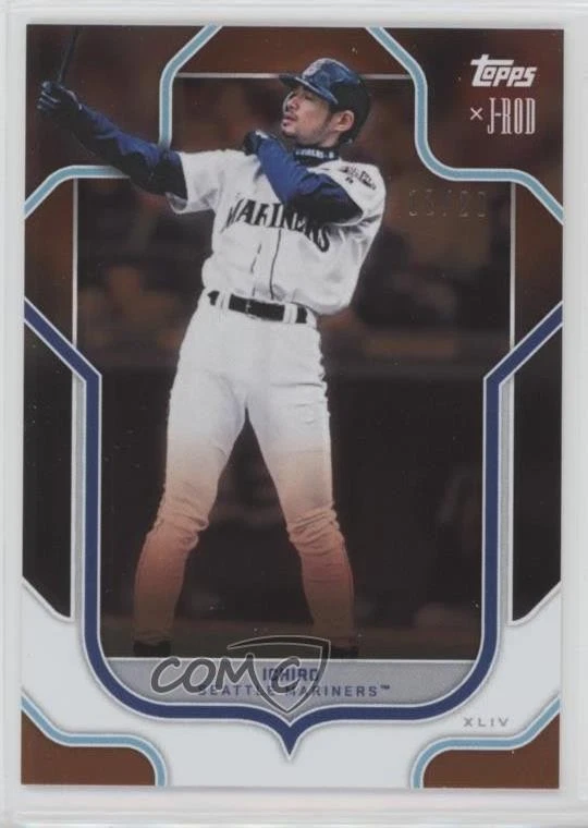 2023 Topps X J-Rod Orange Foil /20 Ichiro Suzuki Ichiro #35 HOF - Image 1 of 2