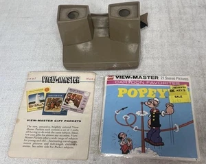 Vintage View-Master Viewer Brown With Popeye The Sailor Man Reels - Picture 1 of 15