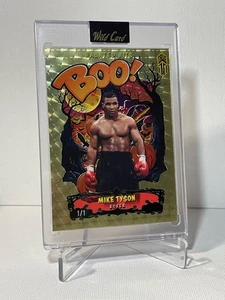 Mike Tyson 2025 Wild Card Haunted Hits Monster Hunt BOO True 1/1 Gold Vinyl - Picture 1 of 4