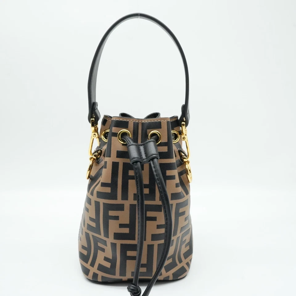 Authentic Preloved Fendi Mini Mon Tresor Bucket Bag Brown 8BS010A659F13VK - Image 1 of 4