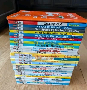 Lot of 32 Dr. Seuss Beginner Books / Bright & Early Children’s Hardcover Books - Picture 1 of 24