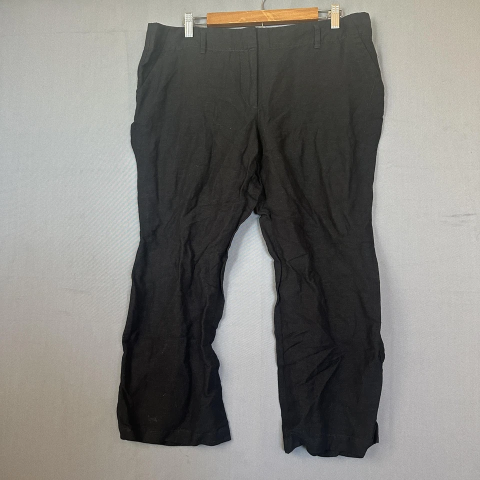 Ann Taylor Factory Pants Womens 14P Black Signature Petite Dress Work Trousers - Image 1 of 4