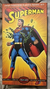 Polar Lights Superman Statue Snap Together Plastic Model Kit 10 Inch 2013  - Picture 1 of 12