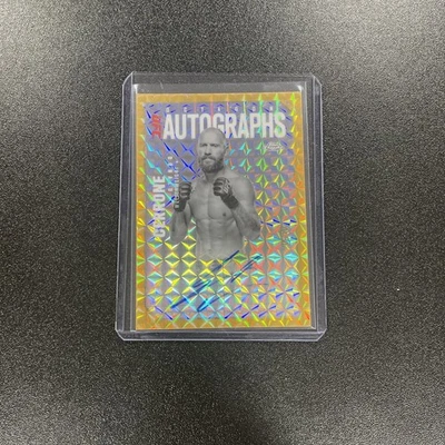 Topps Chrome UFC Donald Cerrone Geometric Gold Refractor Autograph 01/50 Bookend - Image 1 of 3