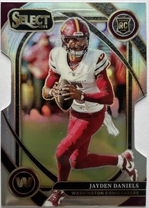 2024 Panini Select - Club Level Jayden Daniels #217 Silver Prizm Die-Cut (RC) - Bild 1 von 2
