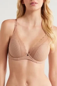 Chantelle 16MNA Norah Chic Underwire Bra Toffee New $84 Size 32C - Picture 1 of 4