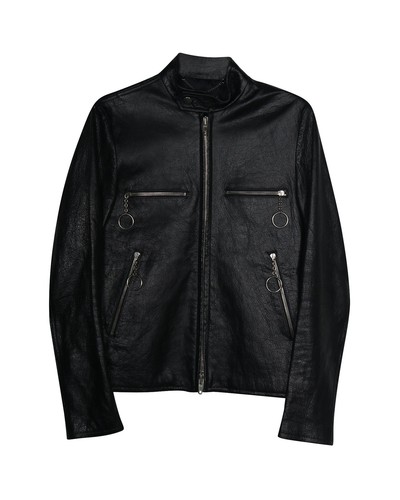 Balenciaga Giacca Biker In Pelle Di Agnello Uomo Nero M