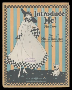 INTRODUCE ME Mel B Kaufman 1916 Pretty Girl Dog PIANO FOX TROT SOLO Partituras - Imagen 1 de 2