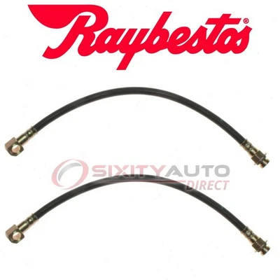 2 pc Raybestos Front Brake Hydraulic Hose for 1972-1973 Chevrolet Camaro - sp Foto 1 de 4