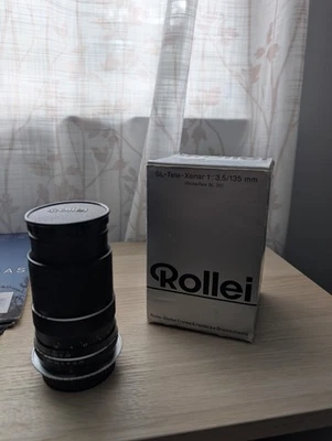 Rollei QBM 135mm f/3.5 Schneider-Kreuznach Tele-Xenar lens excellent+ SL 35 form - Image 1 of 4
