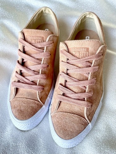 Scarpe da ginnastica basse Converse Chuck Taylor Premium scamosciate da donna All Star UK5 rosa quasi nuove