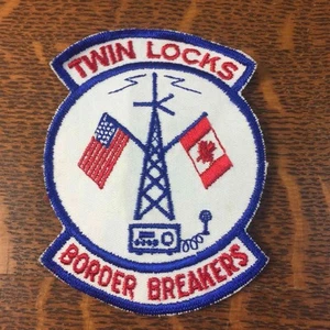 Vintage CB Radio Twin Locks Border Breakers Patch Ham Radio Indiana Old Stock - Picture 1 of 3