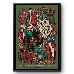 The Black Keys Greek Theatre Berkeley CA Poster – June 1 2025 Concert Art - Picture 1 of 3