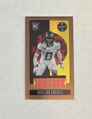 2023 Panini Legacy - Christian Gonzalez #190 Premium Edition Mini Bronze /75 - Image 1 of 2