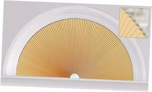 Half-Circle Arch Window Shades - Cordless 50% Blackout Cellular Blinds, No - Picture 1 of 7