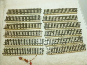 12 x Marklin HO 5106 Straight M Track Including Power Terminal Western Germany - Picture 1 of 5
