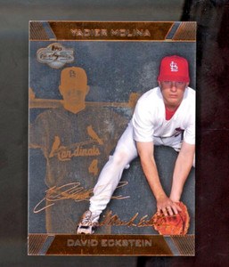 2007 Topps Co-Signers Eckstein / YADIER MOLINA Silver Bronze /175