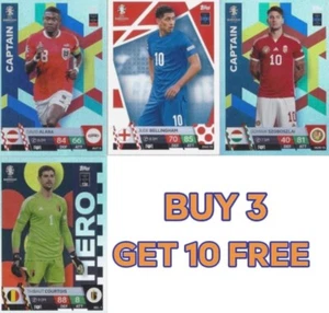 Topps Match Attax Euro 2024 UEFA Base Cards Spain England France #ALB to #HUN - Picture 1 of 222