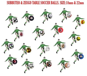 SUBBUTEO & ZEUGO 18mm y 22mm FÚTBOL DE MESA Y PELOTAS DE FUTBOLÍN. - Imagen 1 de 14