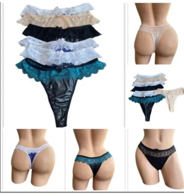Tanga Sexy Mujeres Sexy Corte Alto Tanga T Espalda Ropa Interior Bragas Lencería Brasil Foto 1 de 4