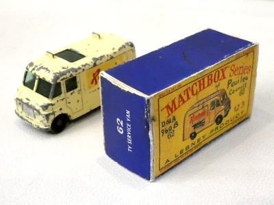 TV Service Van Lesney 62 With Box Diecast Model Toy Truck Van Matchbox - Image 1 of 4