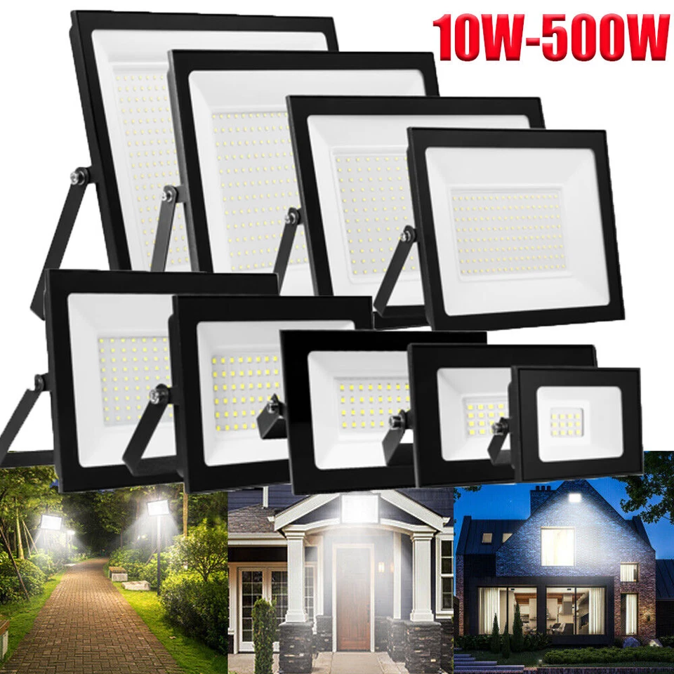 LTPAG LED Flood Light 10W-500W Watt Spotlight Security Yard Garden Outdoor IP66 Lamps