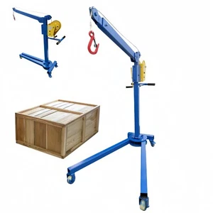 Foldable Small Hoist Crane  Mini Crane Compact Lifting Elevator Light Goods - Picture 1 of 24