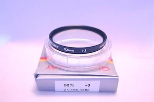 Quantaray 52 mm NEW Close-Up +3 Lens with Case and Box Made in Japan (R-85) - Picture 1 of 2