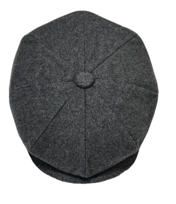 Peaky Blinders Sombrero Newsboy Gorra Plana Negra, Gris, Lana Arenque Panadero Niño Gatsby Foto 1 de 4