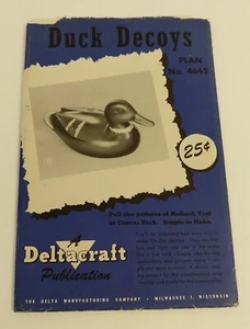 ULTRA RARE & RARITÄT! MCM Entenköder Plan 4642 Deltacraft riesiges Poster 24x37 Jagd - Bild 1 von 4